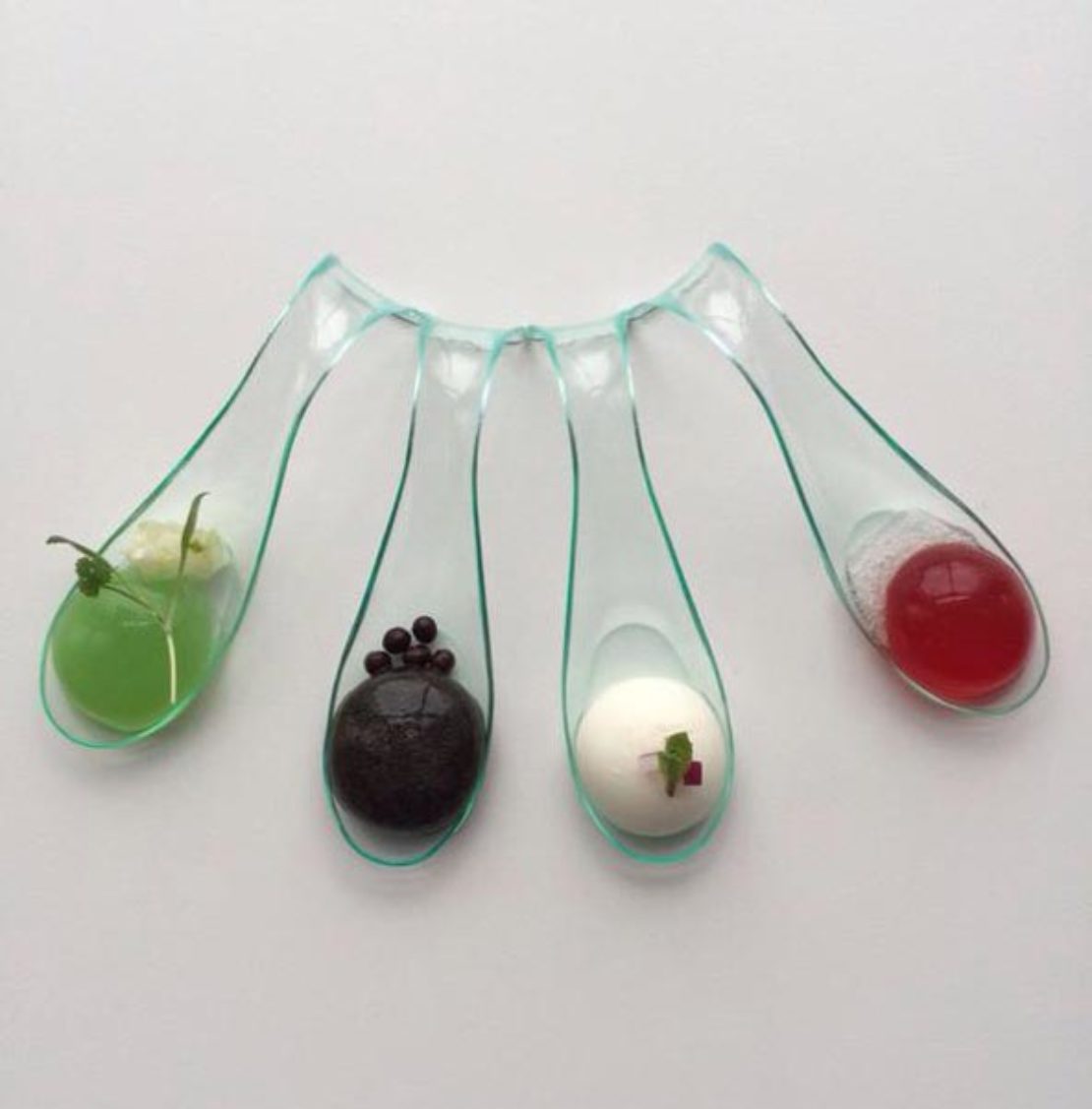 The 4 Tastes - an amuse-bouche of four elements; sweet, sour, salty and bitter