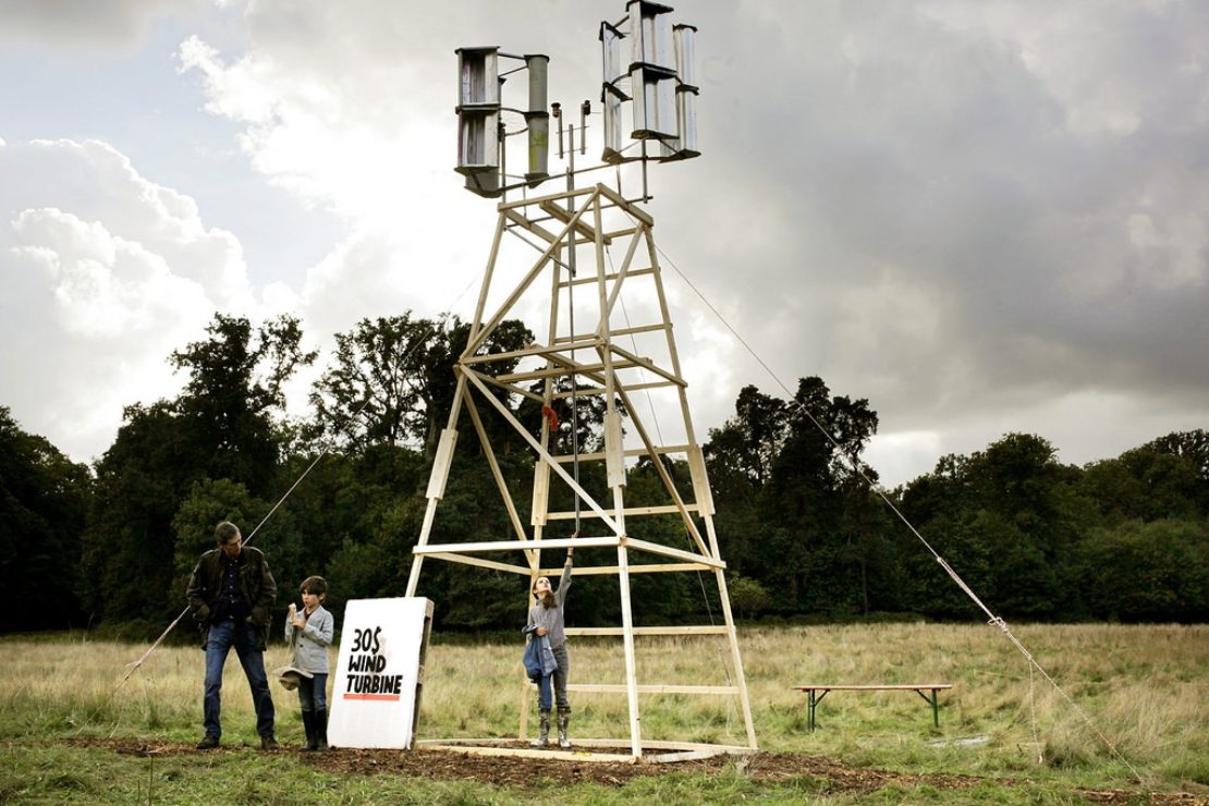 Connell's Solarflower at POC21, which can be built for under £20